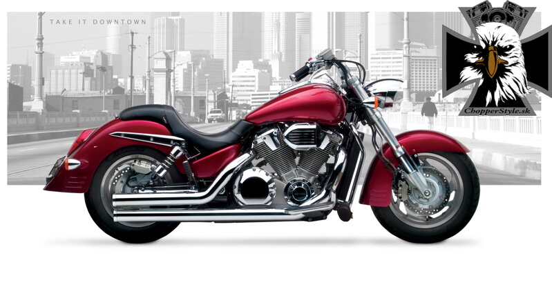 Výfukový systém 3" Big Straight pre Honda VTX1800R,S (2002-07)
