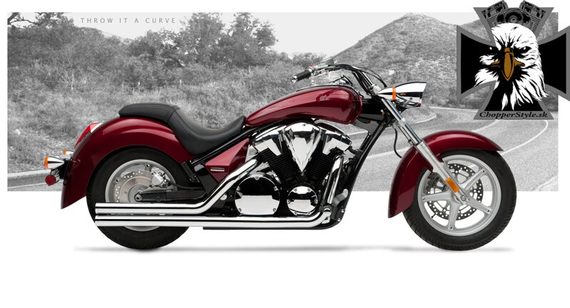 Kompletný výfukový systém American Classic II pre Honda VT 1300CR Stateline (2010-12)