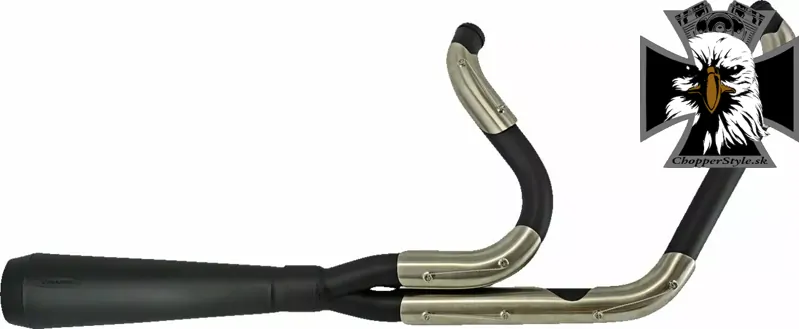 Trask - 2-into-1 Assault Kompletný ladený výfuk pre Harley Davidson Softail 2018-2025 nerez / matná čierna Trask - 2-into-1 Assault Kompletný ladený výfuk pre Harley Davidson Softail 2018-2025 nerez / matná čierna