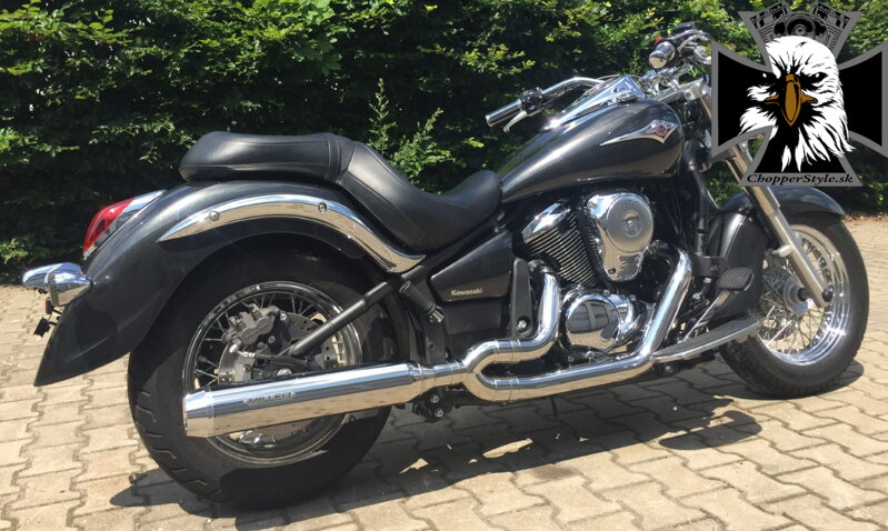 Homologovaný kompletný výfukový systém "Impal K" pre Kawasaki Vulcan VN900 Homologovaný kompletný výfukový systém "Impal K" pre Kawasaki Vulcan VN900