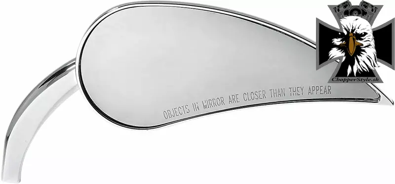 Arlen Ness - Chrómované zrkadlo tear drop pre motocykle - ľavé Arlen Ness - Chrómované zrkadlo tear drop pre motocykle - ľavé
