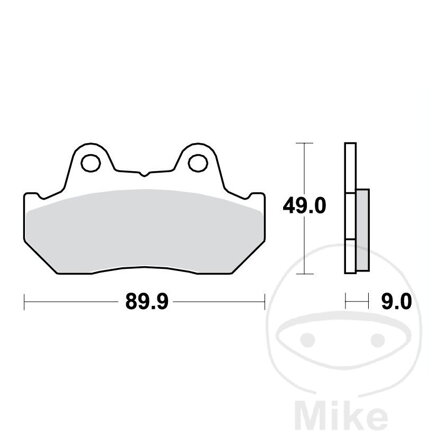 Brzdové platničky TRW MCB544 organické – Honda GL 1100, Honda CMX 450, Honda GL 500