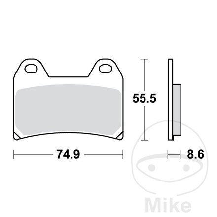 Brzdové platničky TRW MCB683TRQ sinter TRQ – BMW R 1200, BMW F 800