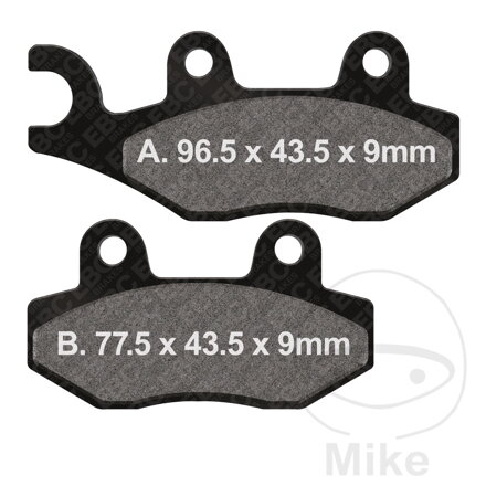 Brzdové platničky EBC SFAC228 Carbon pre skútre – Honda CMX 250