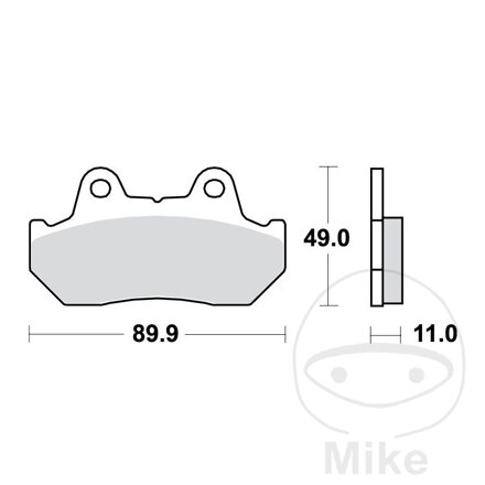 Brzdové platničky TRW MCB512 organické – Honda VF 750, Honda GL 1500, Honda GL 1100
