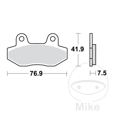 Brzdové platničky TRW MCB822 organické – Hyosung GV 650, Hyosung GV 125, Hyosung GV 250