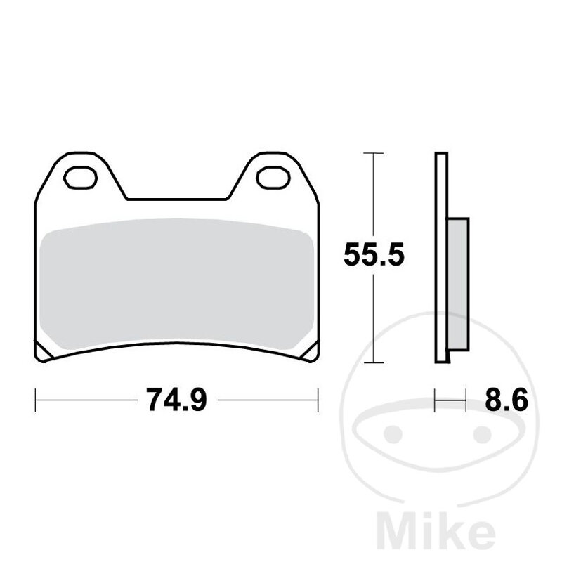 Brzdové platničky TRW MCB683TRQ sinter TRQ – BMW R 1200, BMW F 800