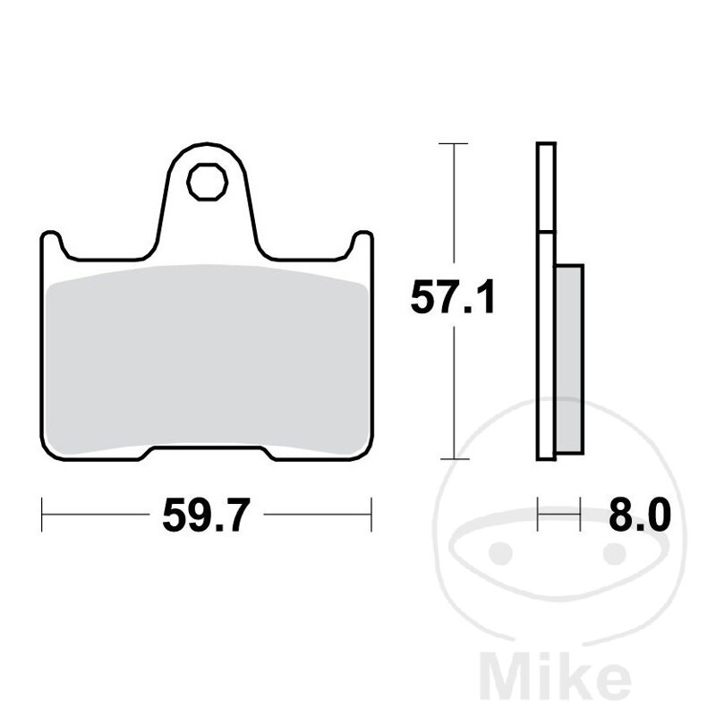 Brzdové platničky TRW MCB691 organické – Harley-Davidson XL 1200, Harley-Davidson XL 883, Honda VT 750
