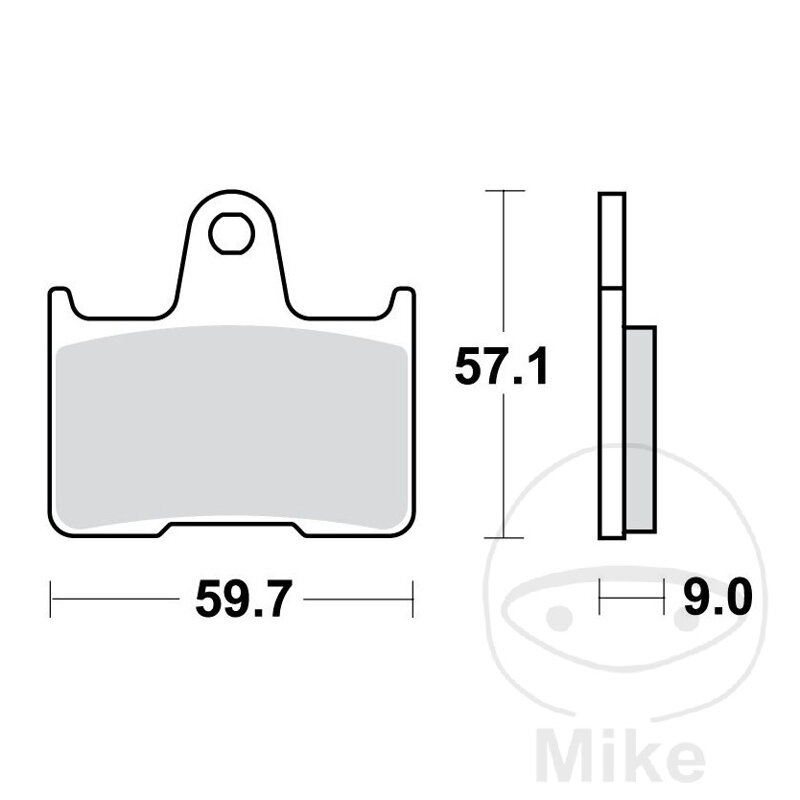 Brzdové platničky TRW MCB729 organické – Harley-Davidson XL 1200, Harley-Davidson XL 883, Honda VT 750